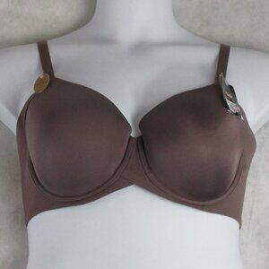 NWT Wacoal Women's Side Smoothing Contour T-Shirt Bra, Sparrow, 38D